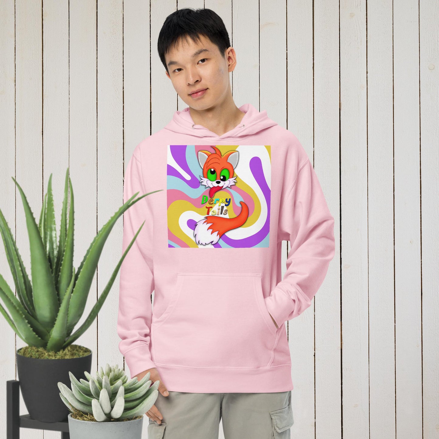 Derpy Tails Unisex midweight hoodie