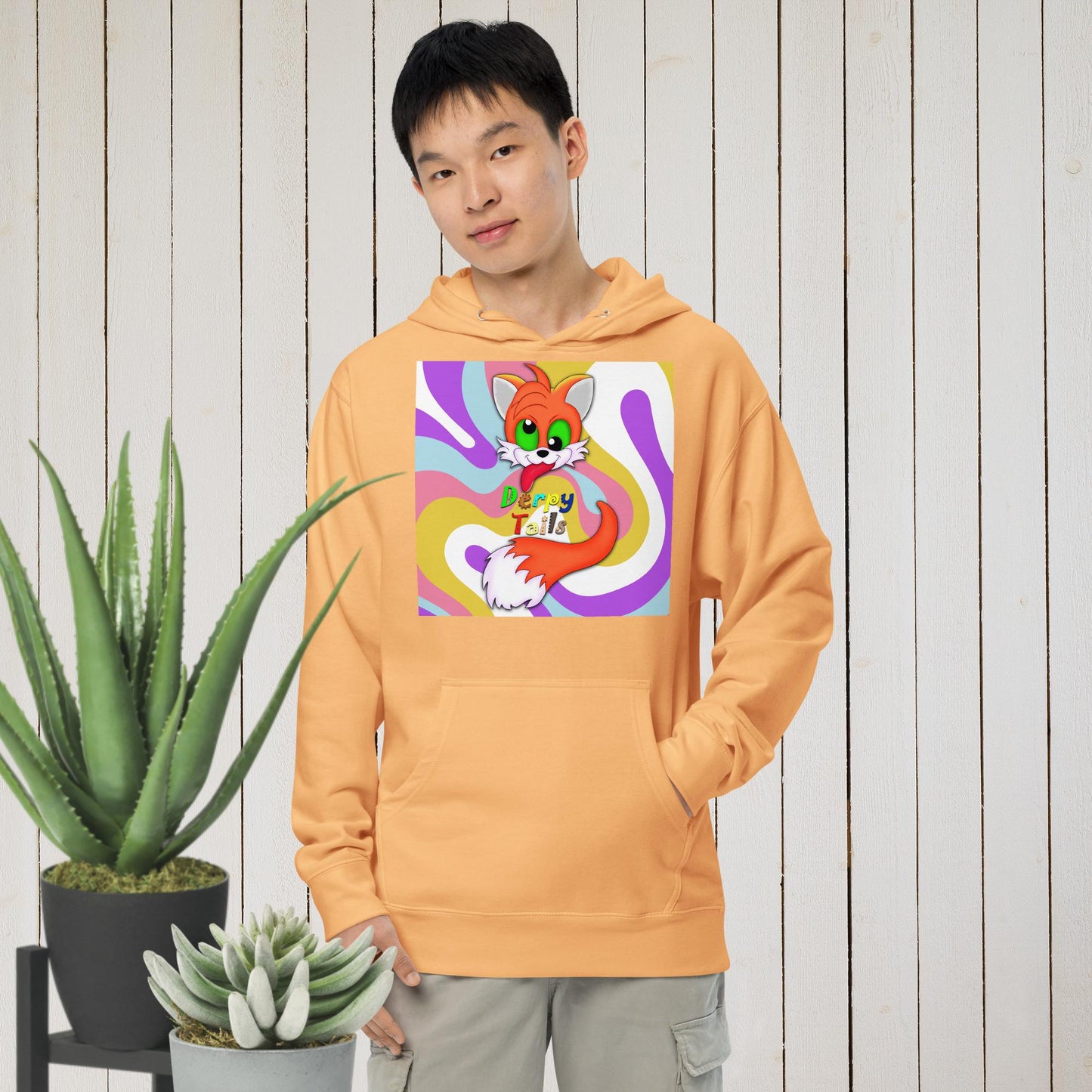 Derpy Tails Unisex midweight hoodie