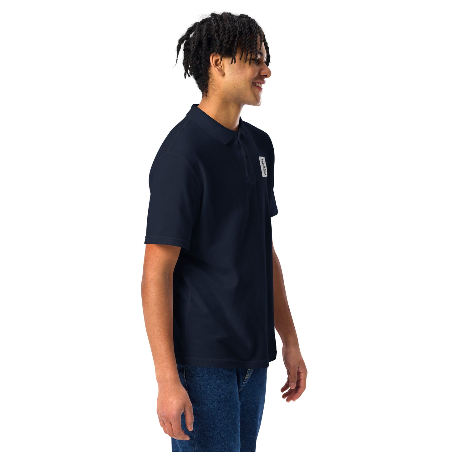 MemeDrip Unisex pique polo shirt